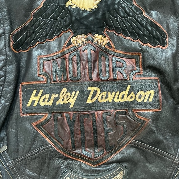 Vintage custom made leather motorcycle jacket - Picture 3 of 7